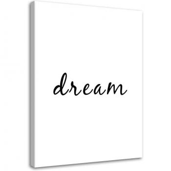 Feely Stampa su Tela Sogno 40x60 Bianco/Negro