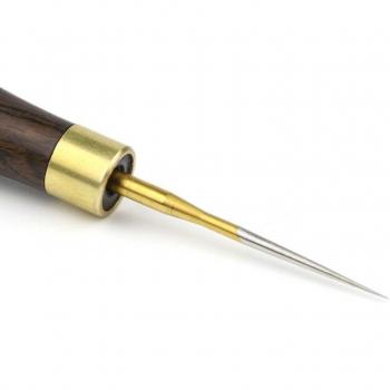 Junetree Steel Leather Awl with Wooden Handle