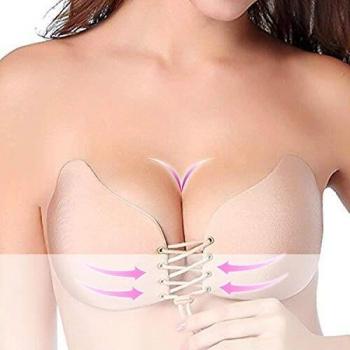 Bandeau soutien-gorge transparent à glisser