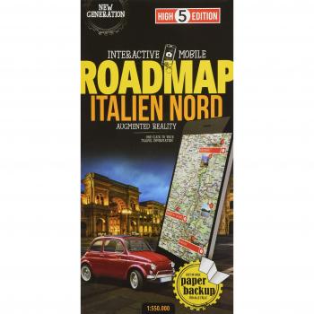 Interactive Mobile ROADMAP Italien Nord: Strassenkarte Italien Nord 1:550 000