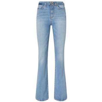 Pinko Flora Flare Denim Stretch Pant, Size 25 (W26)