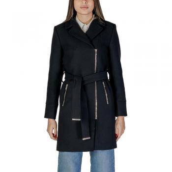 Luxury Black Wool Coat – IT36 XXS