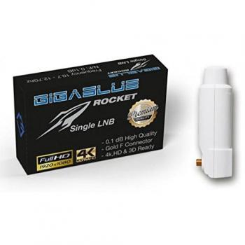 GigaBlue Rocket Single LNB, weiß, Wetterschutzgehäuse, 1 Ausgang
