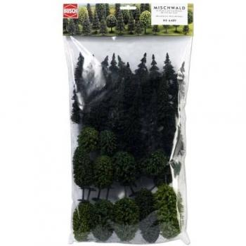 Assortiment 30 Arbres : Sapins & Feuillus – Échelle H0
