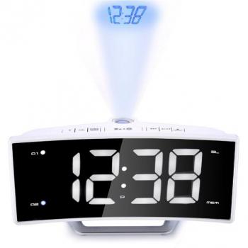 Reloj de sobremesa con proyector y radio FM