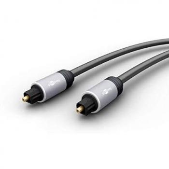 Goobay 770963 Cavo di Collegamento Audio Digitale Toslink Maschio/Maschio 0,75m Nero