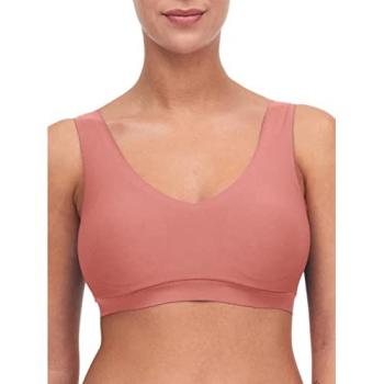 Chantelle Pink Polyamide V‑Neck Crop Top – XL/2XL