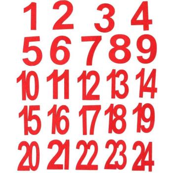DIY Felt Advent Calendar Numbers