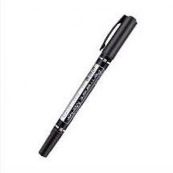 Portable Fine Nib Marker Pens Waterproof Black Dual Tip 3 Color Choices
