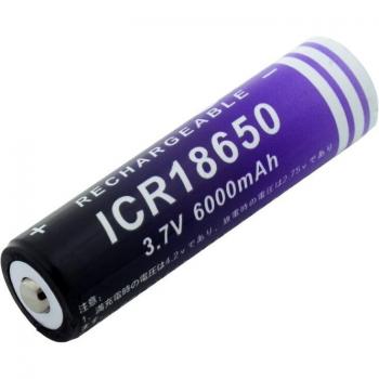 Litio Recarregável 18650 3,7 V 6000 mAh Para Iluminación