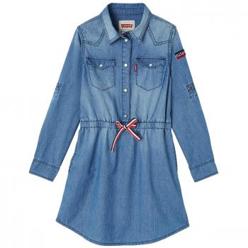 Levi's conjunto infantil NM30504, vestido azul, talla 36M