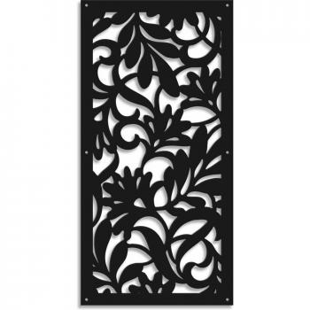 Parasole di Design SignOrbit Fiori Nero 47x94 cm