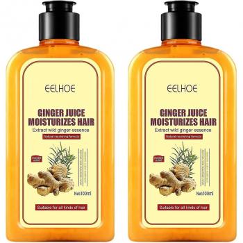 Shampooing au gingembre 2pcs pour cheveux en croissance