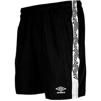 Umbro Volta Youth Shorts, Black & White Combo – Boys 8‑10 Years