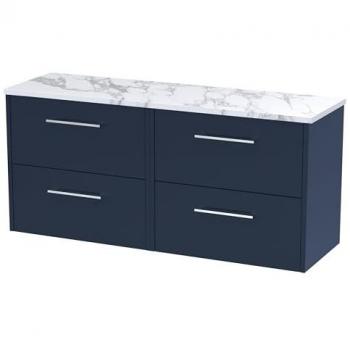 Hudson Reed Juno Midnight Blue 4 Drawer Vanity Unit