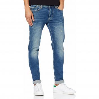 Pepe Jeans Hatch Jean Slim, Bleu 120z Deep Sea Denim