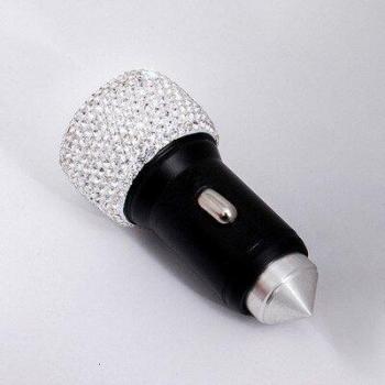 Handmade Bling Dual USB Car Charger