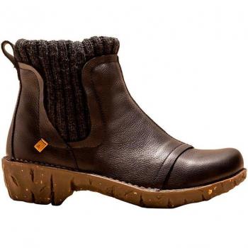 Botines El Naturalista Yggdrasil Femme Noir 39, Semelle Amovible, Casual