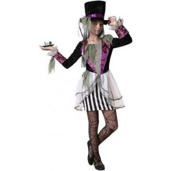 Disfraz de Halloween de Sombrerera Loca para Niñas de 3-4 Años