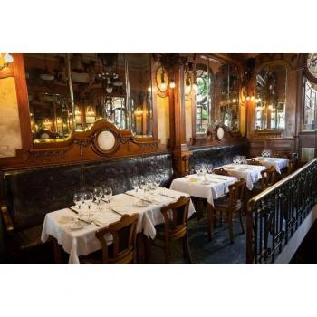 PAPERMOON Fototapete: Vintage Restaurant – 500 cm × 280 cm, Vlies