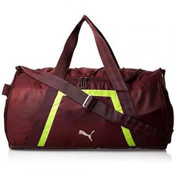 Duffle PUMA AT Shift pour Femmes, Teinte Vineyard Wine-Yellow Alert