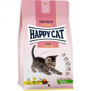 Happy Cat Crocchette per Gattini Pollame di Campagna