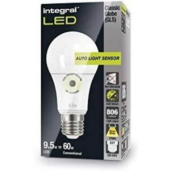 Dusk Till Dawn LED Light Bulb E27 60W Warm White 2700K