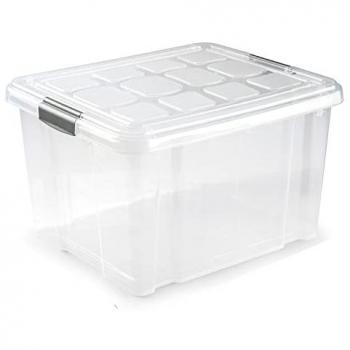 Cubo Organizador de Plastic Transparent con Mecanismo de Cierre