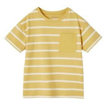 Camisa VERTBAUDET a rayas, personalizable para niños ocre