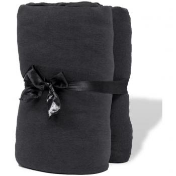 Lenzuola Antrachite 100x200 vitaXL in Cotone