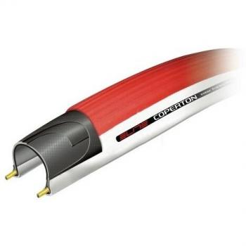 Elite Roller Trainer Tire Coperton, Red / White, 25-622 (700 x 25 C)