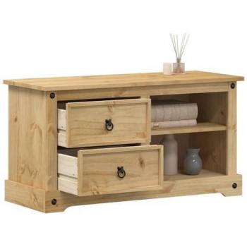 Média Cabinet Corona – Pin naturel, 100 cm × 40 cm × 52 cm