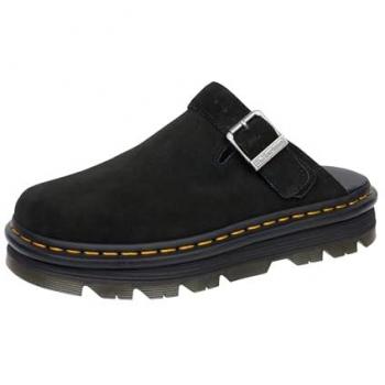 Suède Mules ZebZag Dr. Martens à brides noires, tailles 36-44