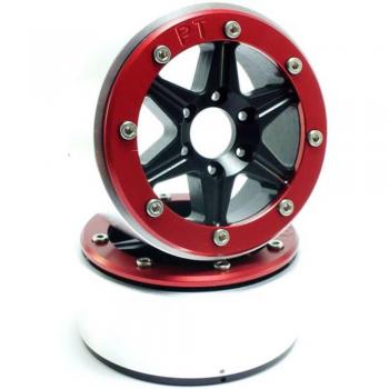 Metsafil Cerchi Crawler 1:10 Sixstar Nero/Rosso (1 Paio)