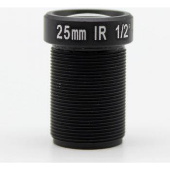HD 5MP 25mm Fixed Iris Lens for CCTV with 70m View