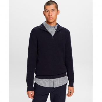 Esprit Herren Zip-Pullover meliert