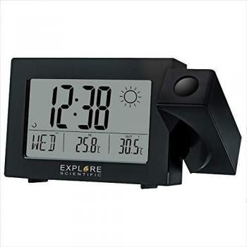 Réveil projection météo EXPLORE SCIENTIFIC Noir