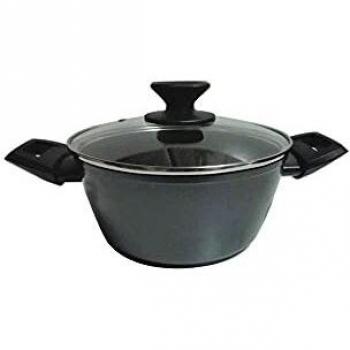 Casseruola Antiaderente Induzione 20 cm con Coperchio in Acciaio