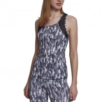 Urban Classics Damen Active Graphic Top für Damen, Grau