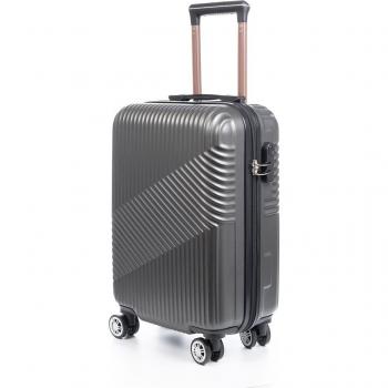 DAM Maleta Trolley de Cabina en ABS de Alta Resistencia con Cerradura Numérica y 4 Ruedas Giratorias 360°, Dimensiones 36x20x56 Cm