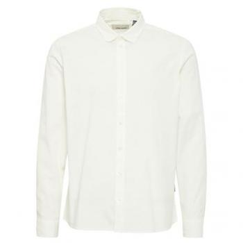 Langarmhemd BLEND Langarmhemd BHBoxwell, Herren, Gr. XL, N-Gr, weiß (snow weiß)