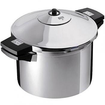 DUROMATIC Inox Dampfkochtopf 4 l – Silberschimmer, 22 cm, für Kochfelder