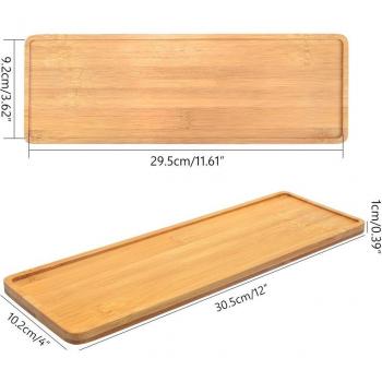 Succulent Pot Bamboo Tray