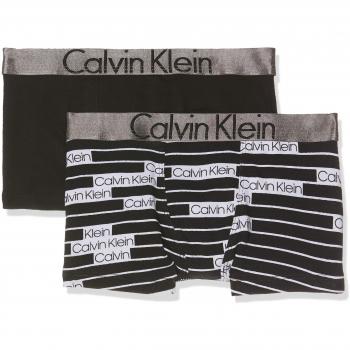 Calvin Klein Jungen Trunks, 2er Pack Boxershorts, Weiß