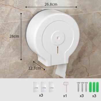 Wall-Mounted Toilet Paper Holder for Jumbo Rolls