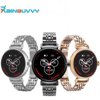 Elegante Damen Armbanduhr mit Lederband