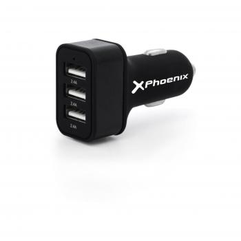 Cargador universal phoenix phcarcharger3usb para coche