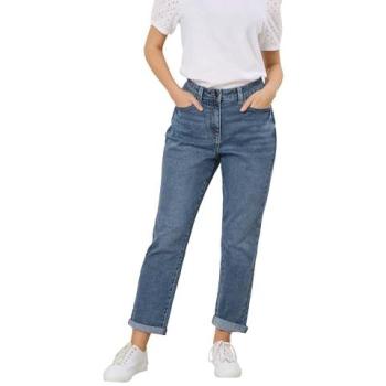 Blue Midwash Feminine Boyfriend Denim – Size 14S (M&Co)