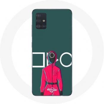 Red Soldier Circle Mask Case for Samsung Galaxy A51