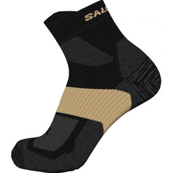 Chaussettes Salomon X Ultra Quarter noir marron clair